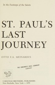 St. Paul's last journey